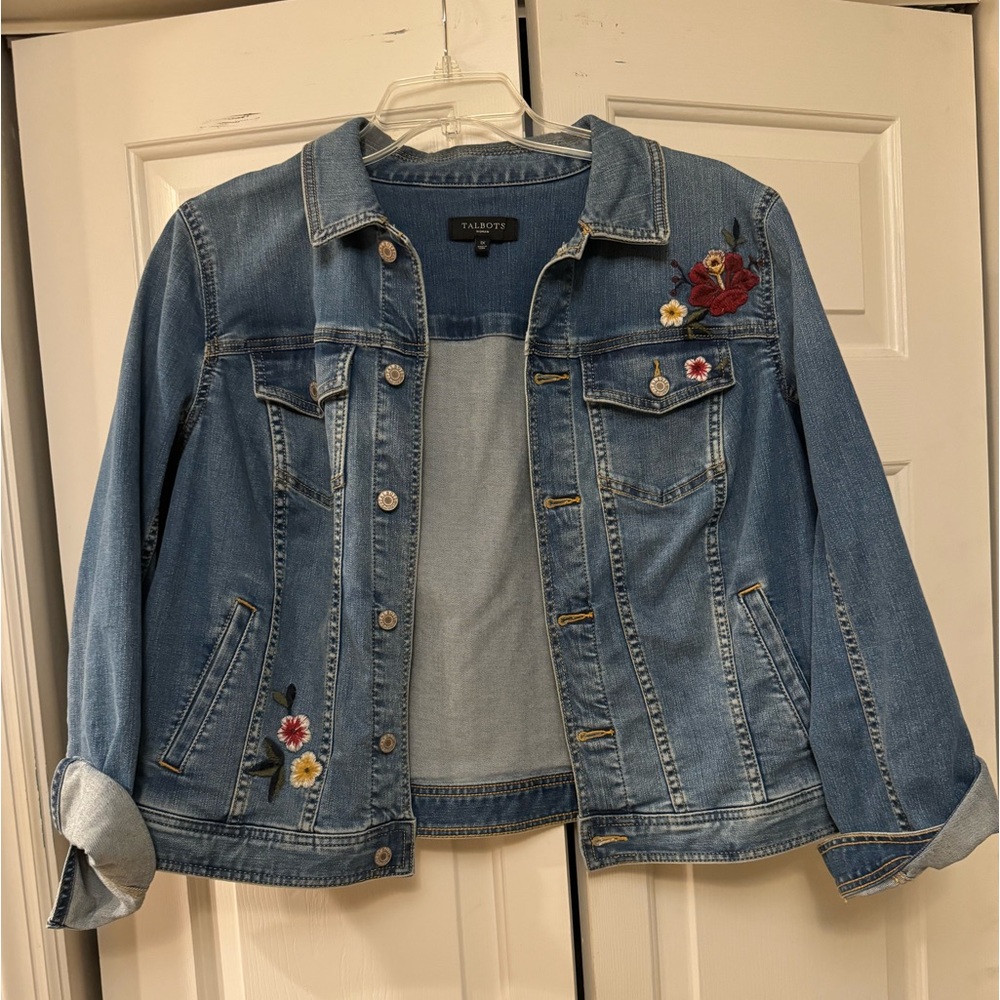 Talbots size 1X Blue Jean Jacket